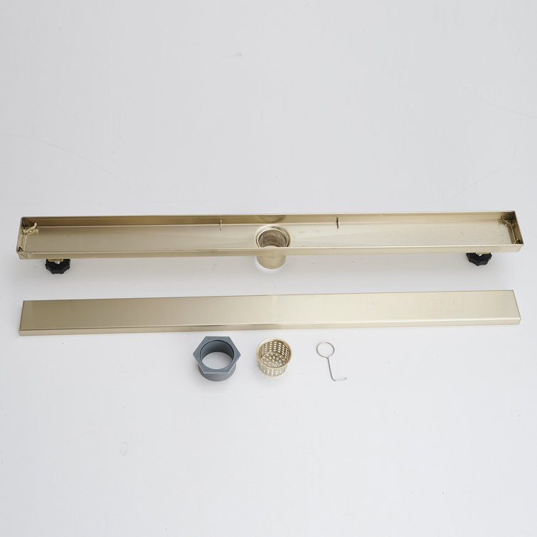 32'' Brushed Gold Stainless Steel Linear Shower Drain
