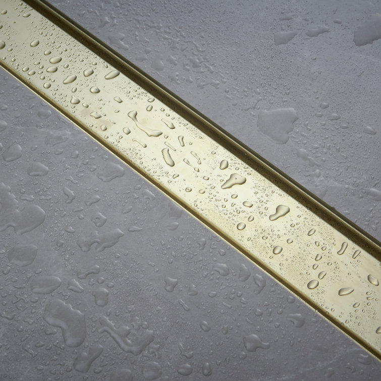 32'' Brushed Gold Stainless Steel Linear Shower Drain