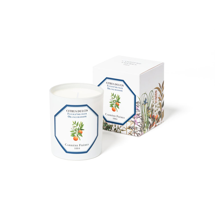 White Citrus Blossom Scented Spring Candle