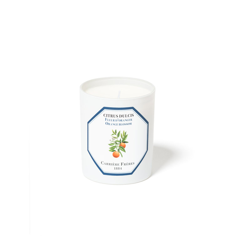 White Citrus Blossom Scented Spring Candle