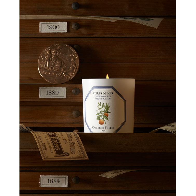 White Citrus Blossom Scented Spring Candle