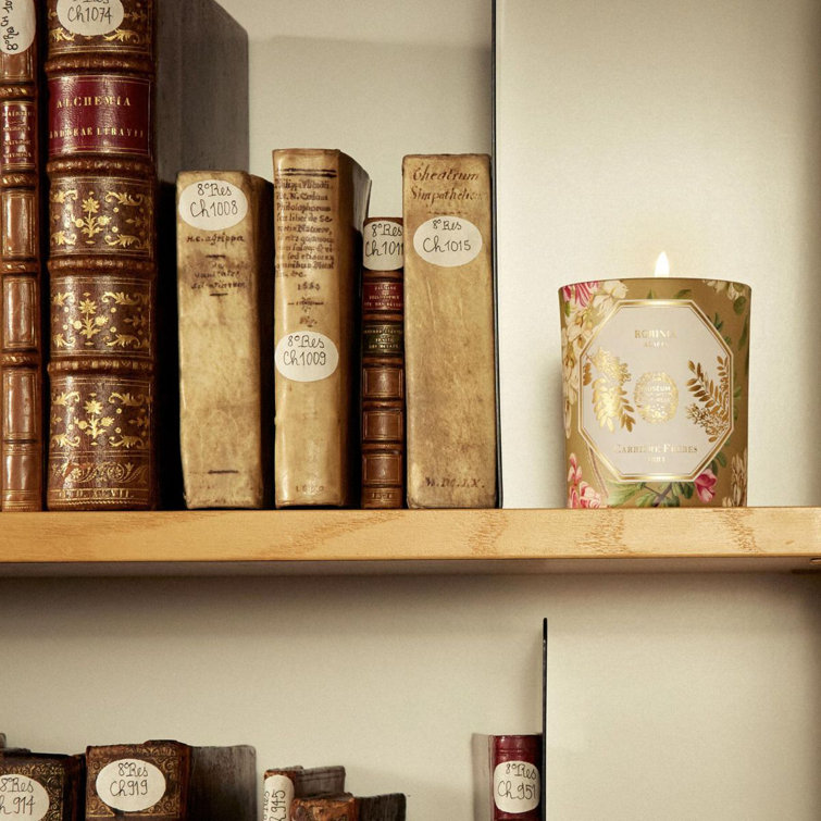 Floral Multi-Color Acacia Scented Candle with Words