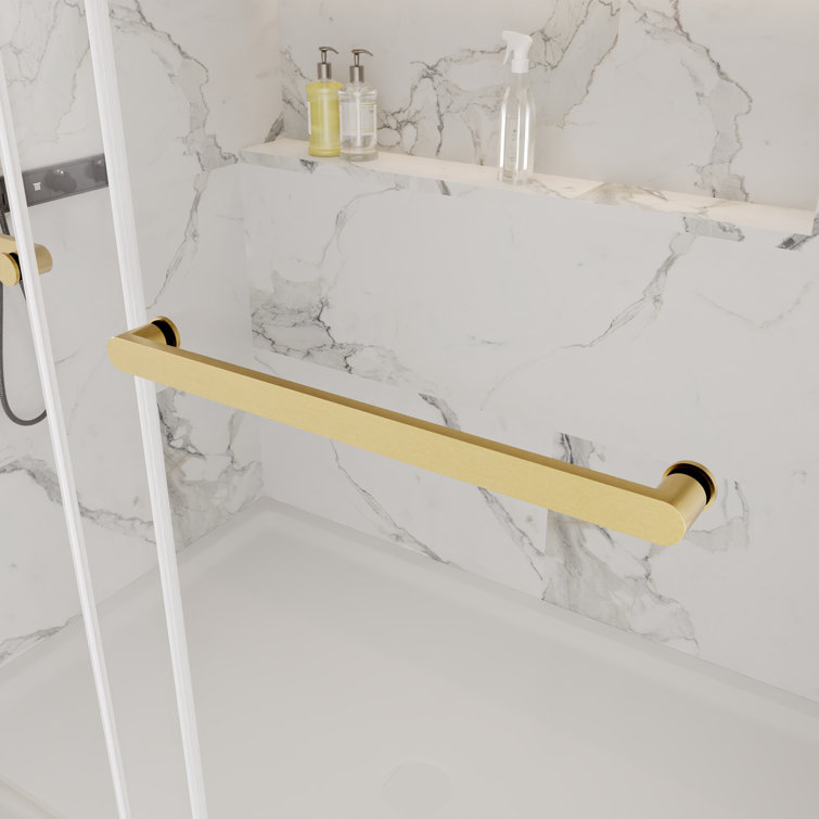 Concord Gold Frameless Sliding Shower Door with Tempered Glass