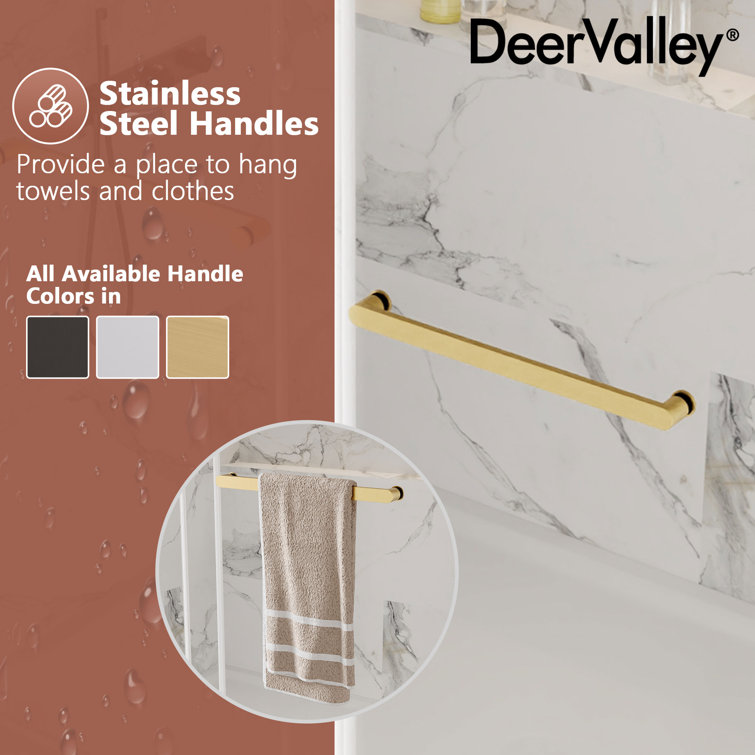 Concord Gold Frameless Sliding Shower Door with Tempered Glass