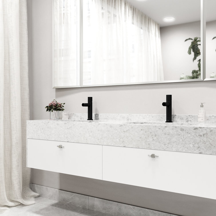 Ashford Sleek Nickel Single Hole Bathroom Faucet
