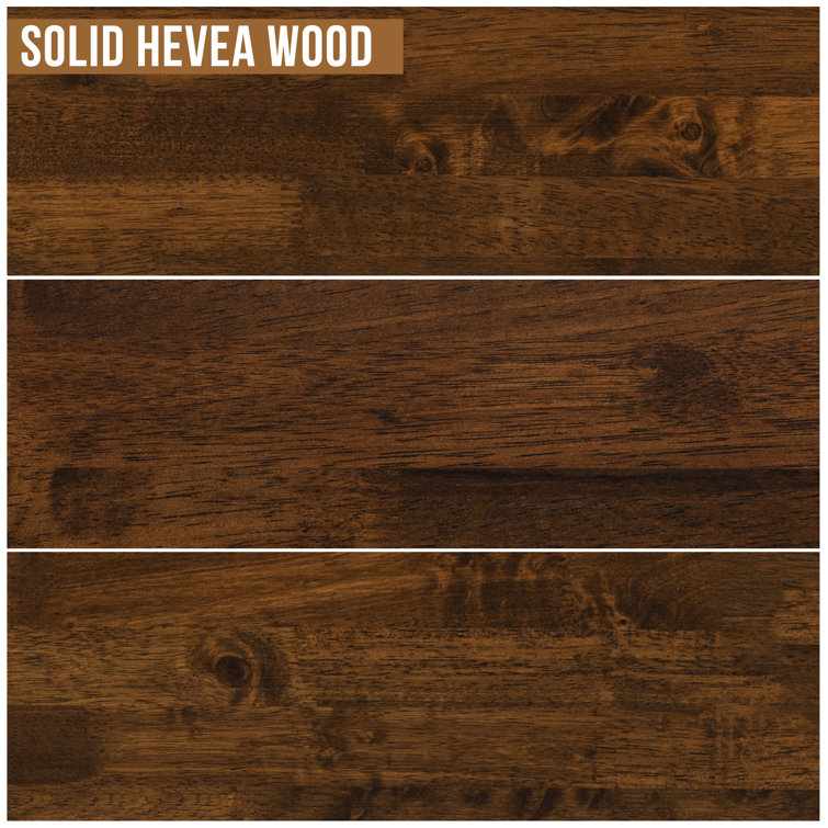 Walnut Queen Solid Wood Bed Frame with High Headboard