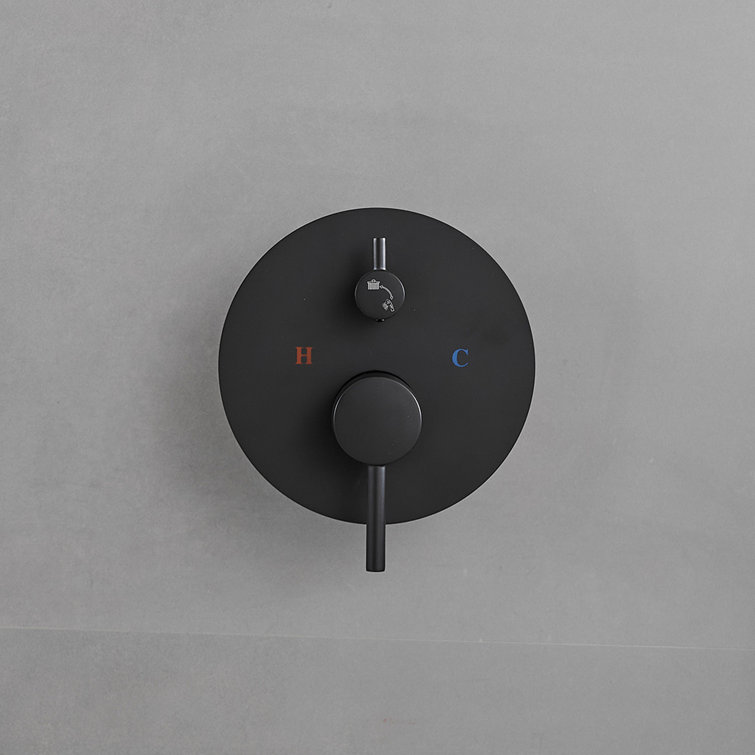 Matte Black Stainless Steel Multi-Head Rain Shower System