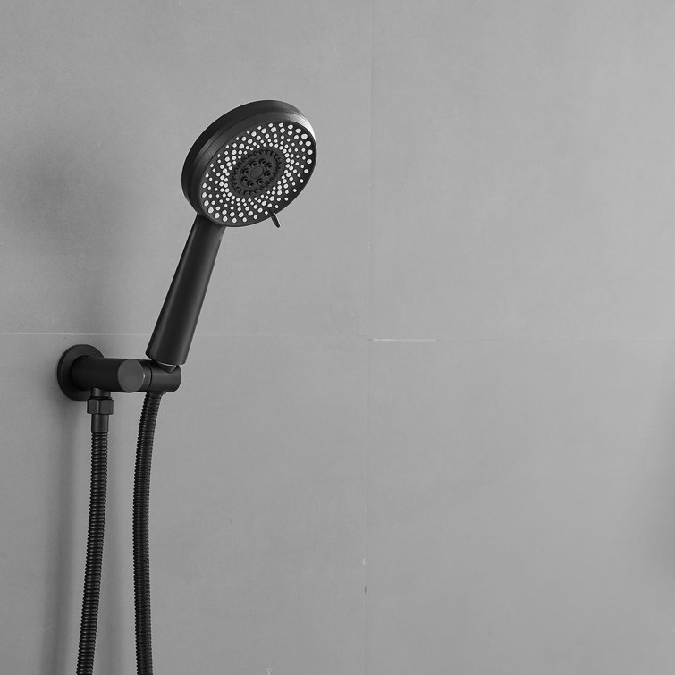 Matte Black Stainless Steel Multi-Head Rain Shower System