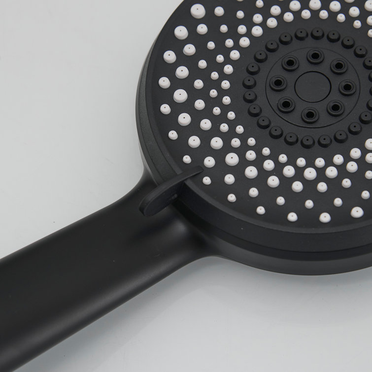 Matte Black Stainless Steel Multi-Head Rain Shower System