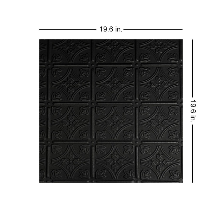 Emma's Flowers Black Matte Polystyrene Glue-Up Ceiling Tiles