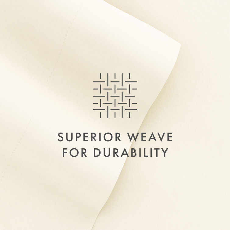 Ivory Twin XL Ultra Soft Microfiber Sheet Set