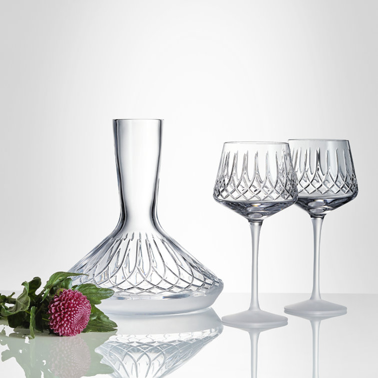 Waterford Lismore Arcus Crystal Wine Glass Set, 14 oz, Clear