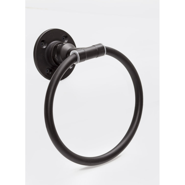 Satin Black Metal 4-Piece Bathroom Accessory Kit