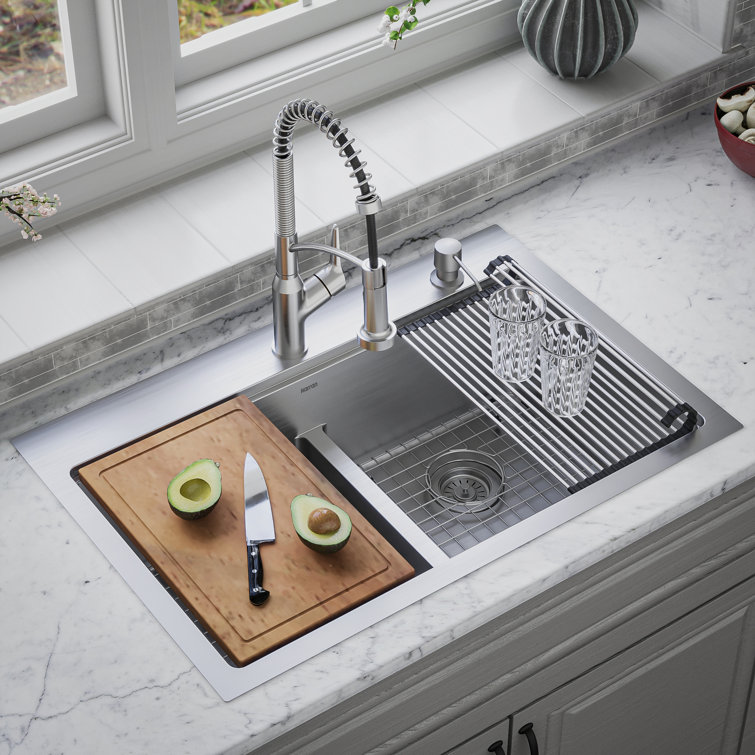 Elite 33'' Double Bowl Stainless Steel Kitchen Sink