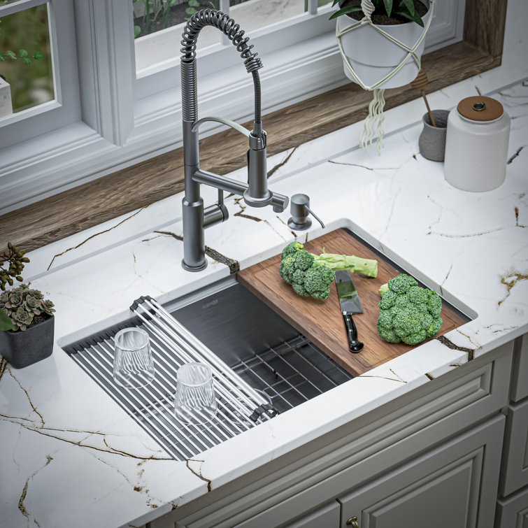 Elite 30'' Stainless Steel Undermount Single Bowl Kitchen Sink