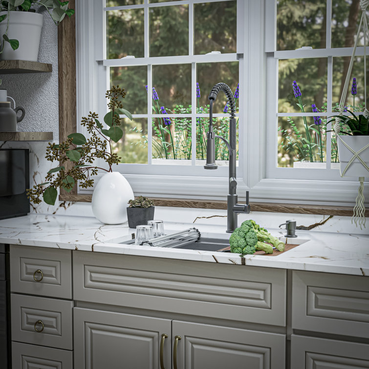 Elite 30'' Stainless Steel Undermount Single Bowl Kitchen Sink