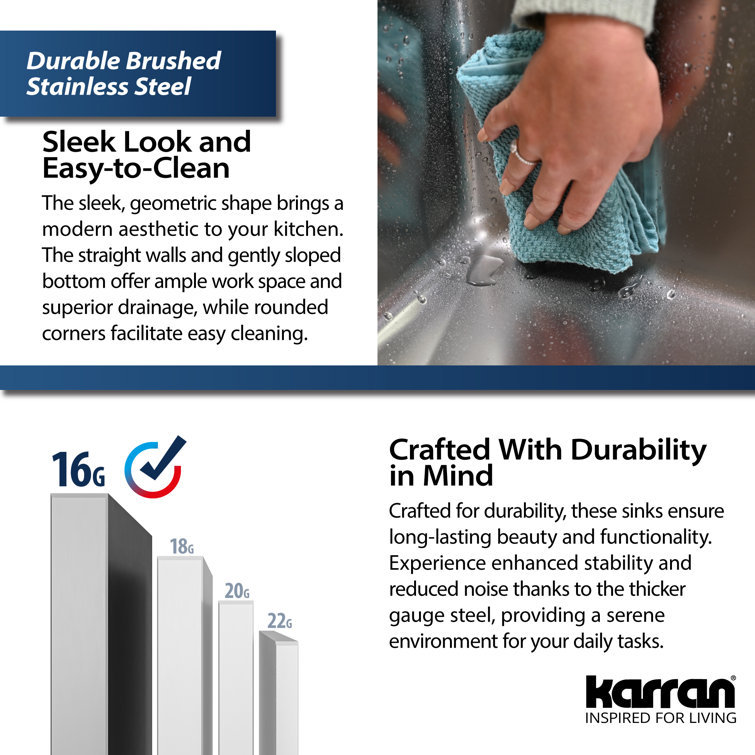 Elite 36'' Double Bowl Stainless Steel Farmhouse Sink