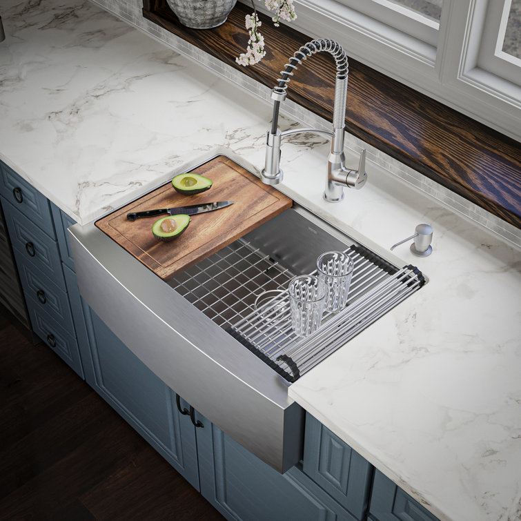 Elite 30'' Single Bowl Stainless Steel Farmhouse Sink
