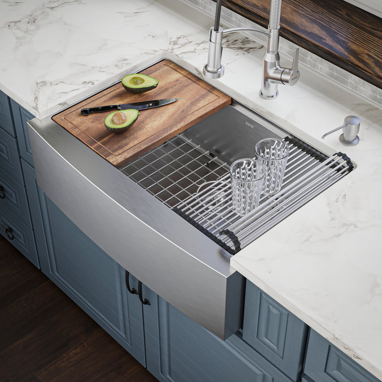 Elite 30'' Single Bowl Stainless Steel Farmhouse Sink