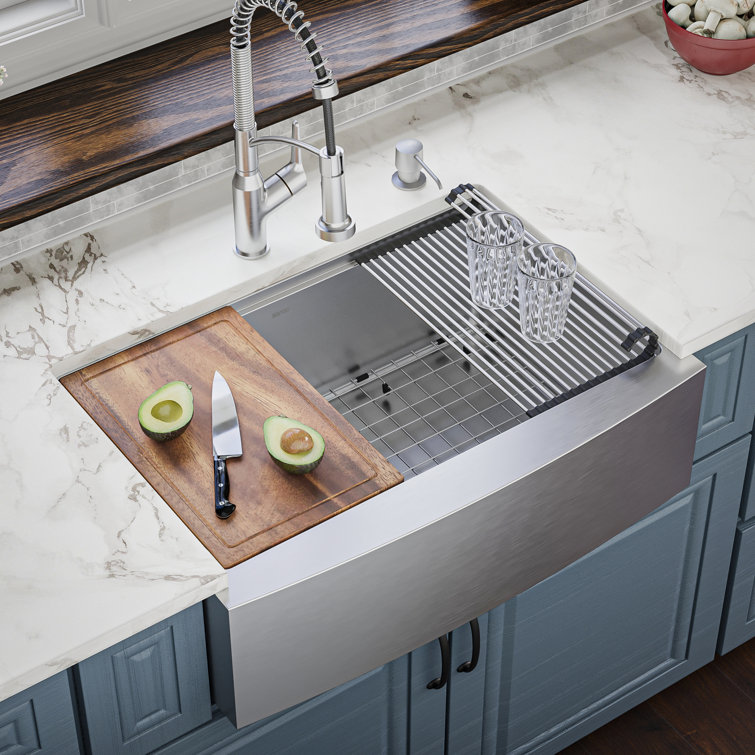 Elite 30'' Single Bowl Stainless Steel Farmhouse Sink