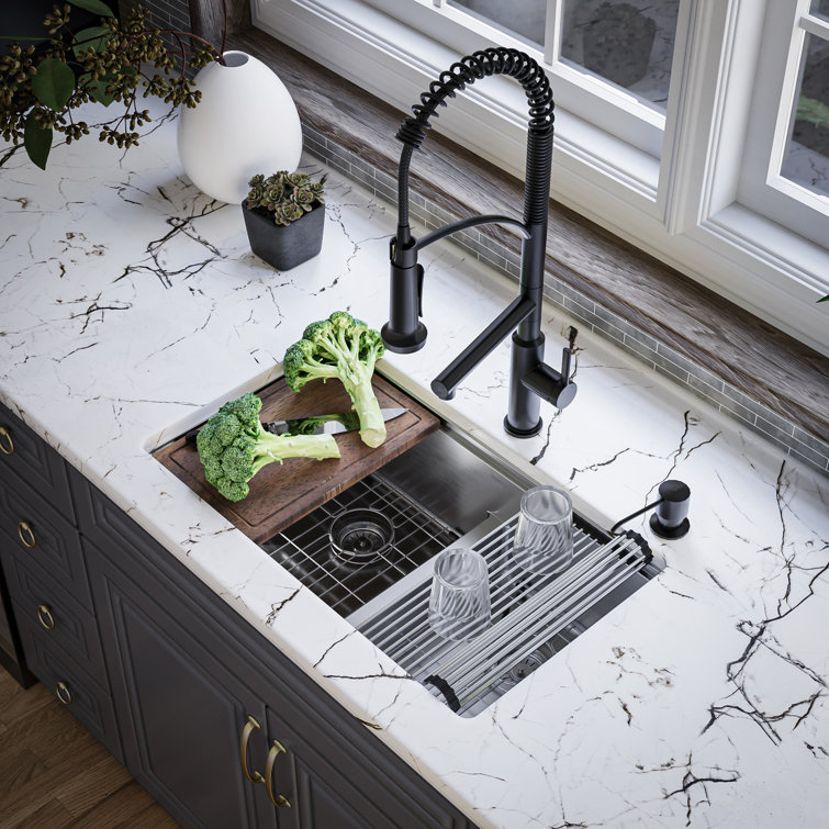 Elite 32'' Double Bowl Stainless Steel Undermount Kitchen Sink