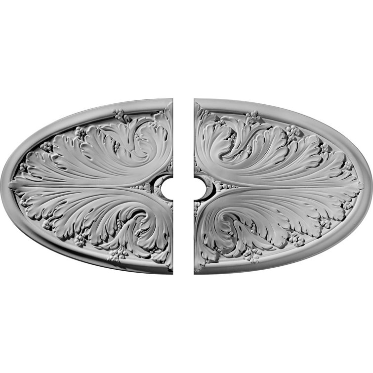 Madrid Unfinished Oval Plastic Ceiling Medallion