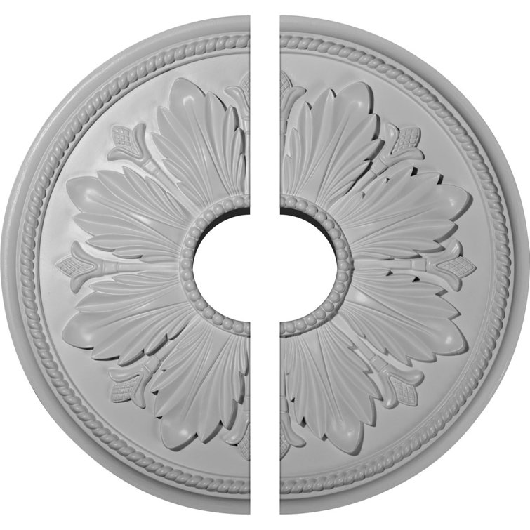 Gray Urethane Split Round Ceiling Medallion