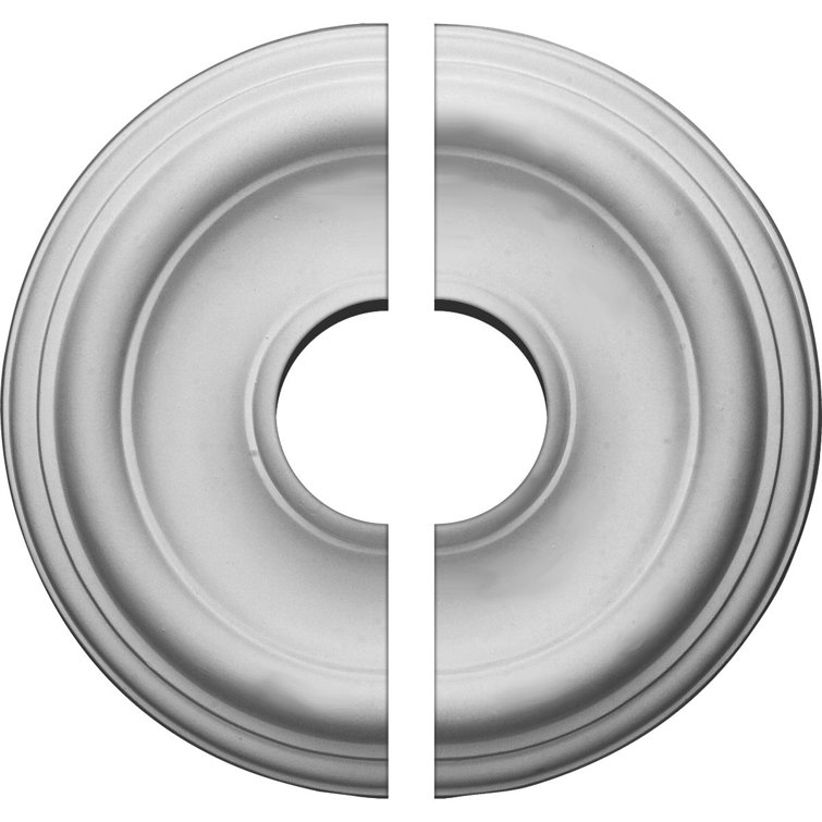 12-Inch White Primed Polyurethane Split Ceiling Medallion