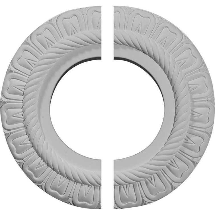 9-Inch Unfinished Round Split Ceiling Medallion