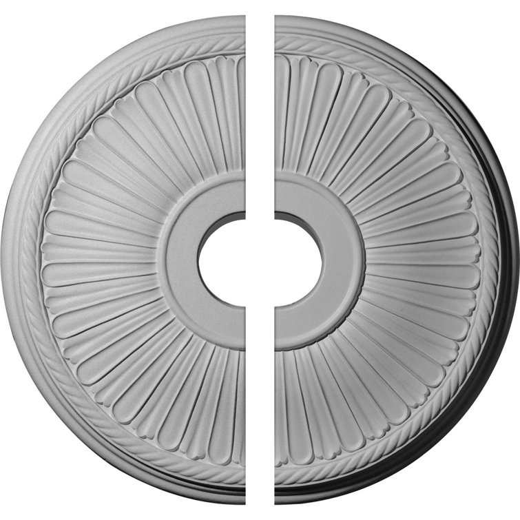 20-Inch Unfinished Lightweight Polyurethane Split Ceiling Medallion