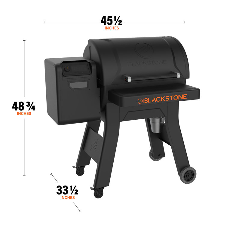 Black Painted Steel 900 Pellet Grill with Stainless Steel Cooking Surface