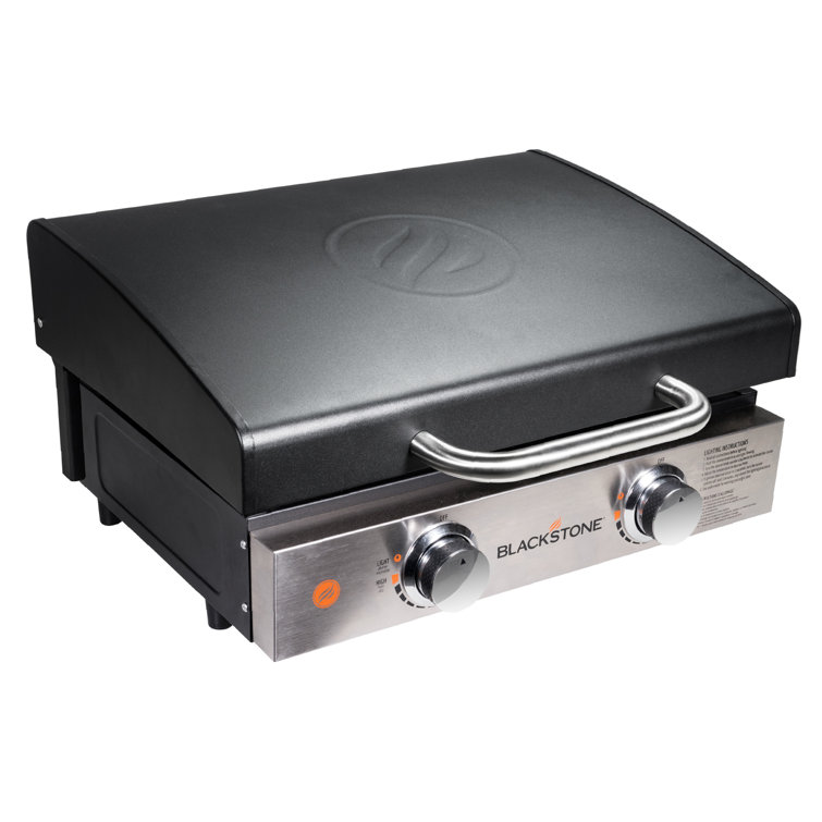 Black Powder-Coated Steel 22" Tabletop Griddle Hood