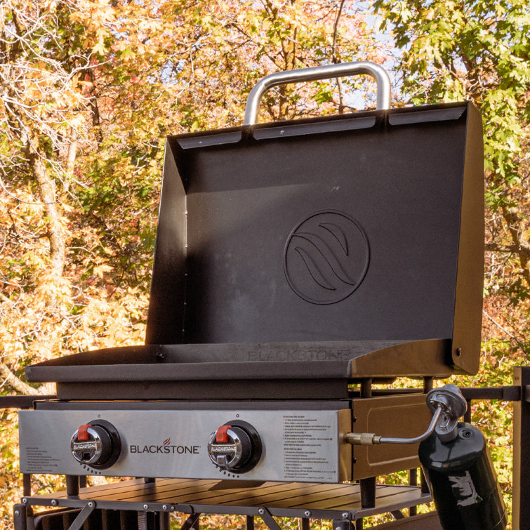 Black Powder-Coated Steel 22" Tabletop Griddle Hood