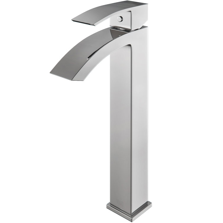 Sleek Chrome Modern Single-Handle Vessel Bathroom Faucet