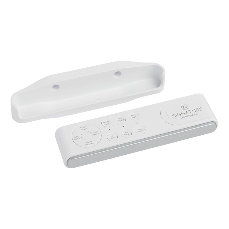 Vela White Ceramic Elongated One-Piece Toilet with Bidet Seat