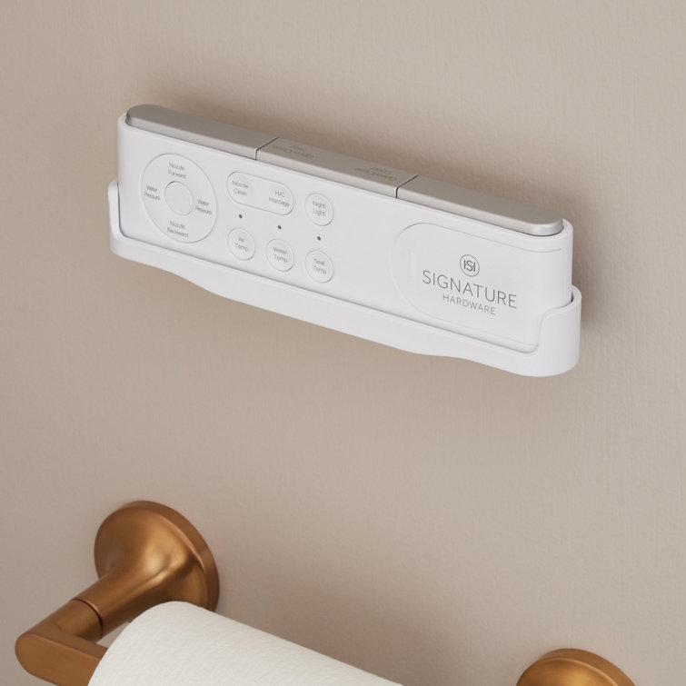 Vela Plus White One Piece Elongated Toilet with Bidet Seat