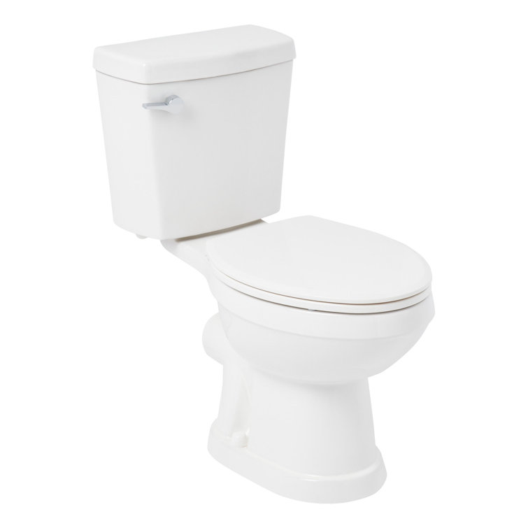 Waycross White Two-Piece Elongated High Efficiency Toilet