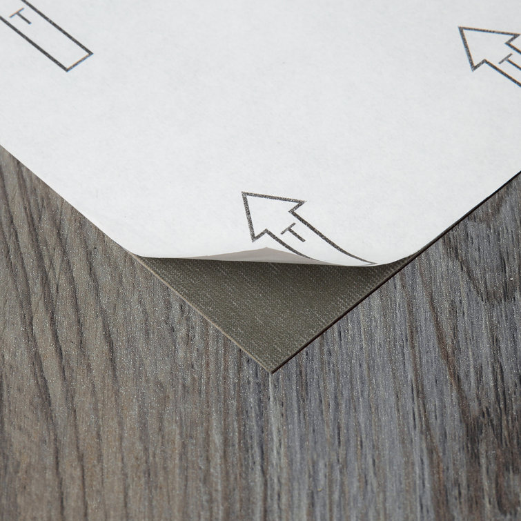 Sterling Silver Spruce Self-Adhesive Vinyl Plank Flooring 6" x 36"