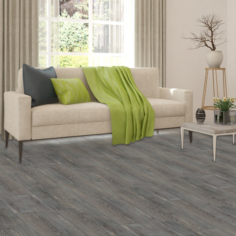 Sterling Silver Spruce Self-Adhesive Vinyl Plank Flooring 6" x 36"