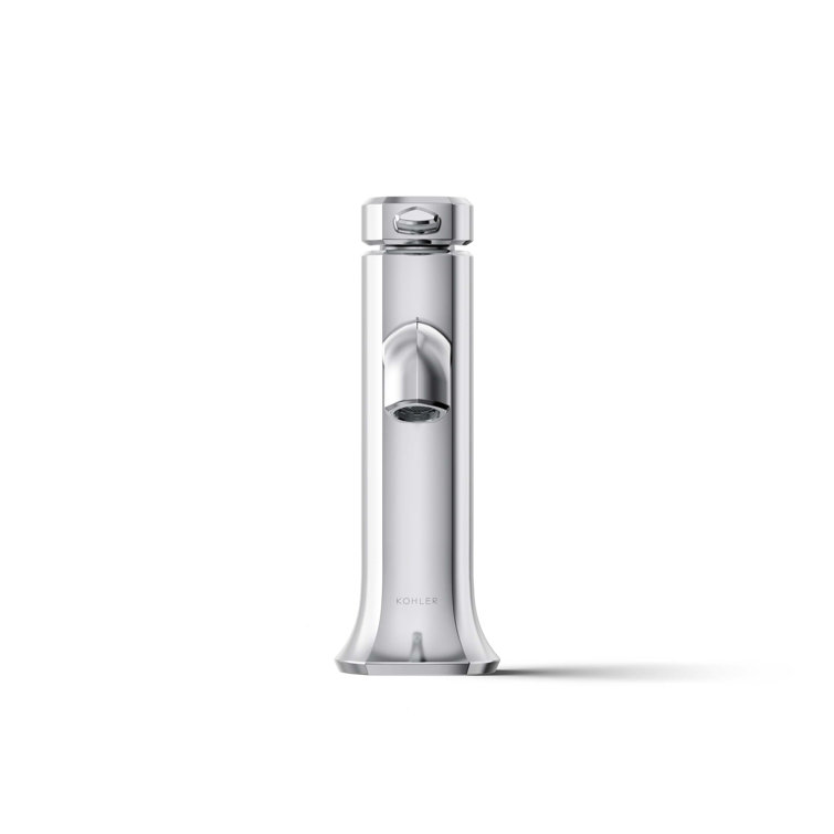 Polished Chrome Single-Handle Bathroom Sink Faucet with Drain Assembly