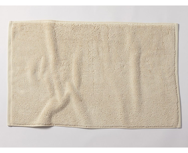 Coyuchi Cloud Loom 19'' x 32'' Natural Organic Cotton Bath Rug