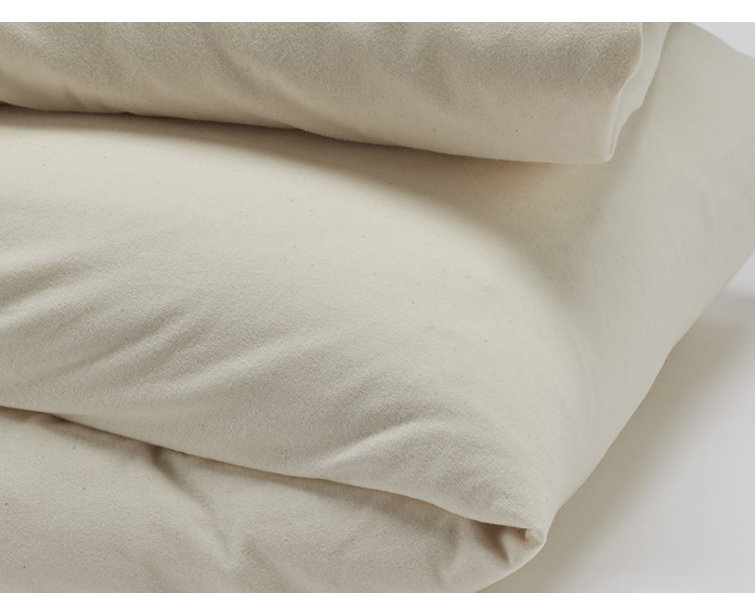 Undyed Organic Cotton Full/Queen Flannel Duvet Cover