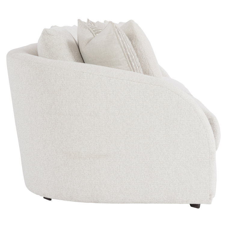 Terra 95" Cream Fabric Stationary Sofa