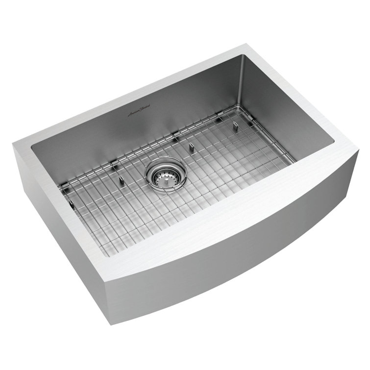 Suffolk 30-Inch Stainless Steel Farmhouse Sink with Drainboard