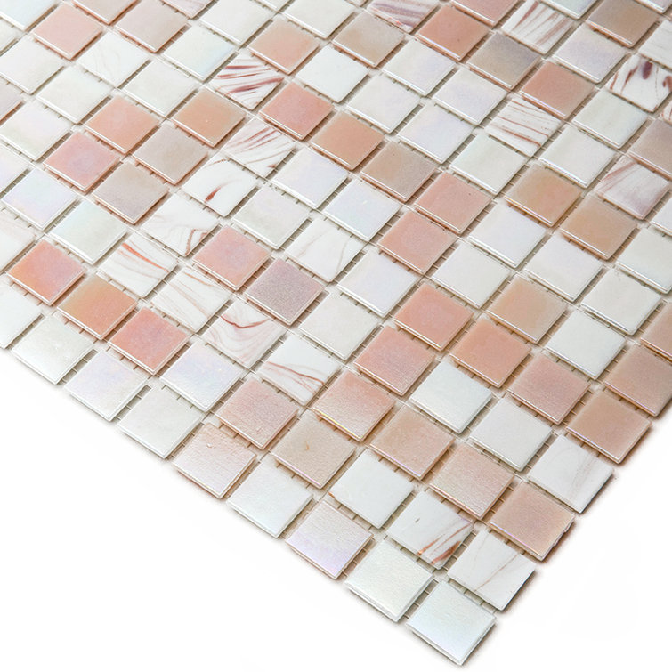 Tuscan Beige and White Glass Mosaic Tile for Wall and Floor