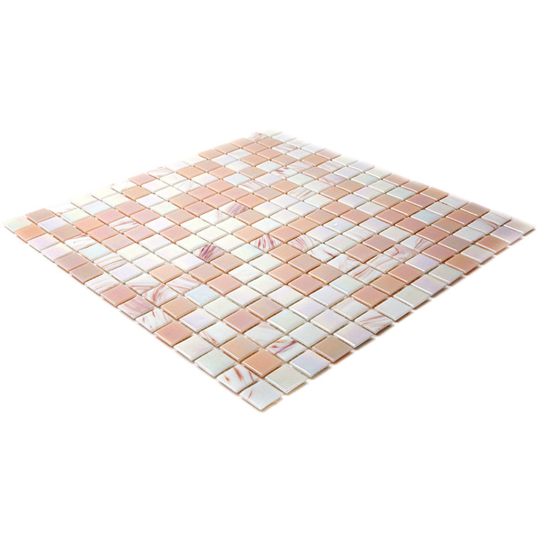 Tuscan Beige and White Glass Mosaic Tile for Wall and Floor