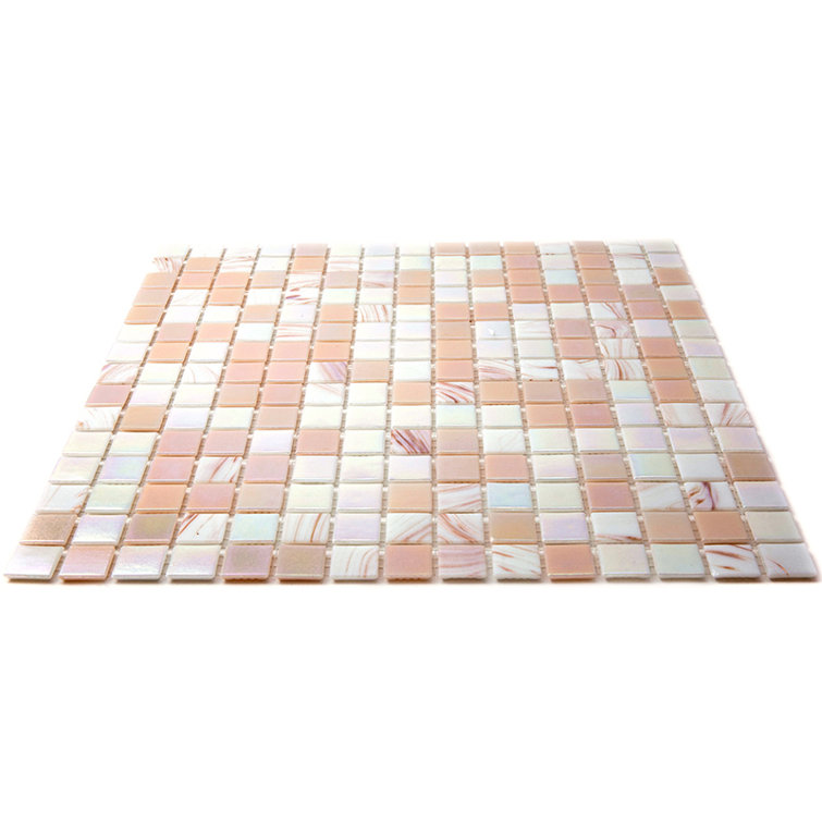 Tuscan Beige and White Glass Mosaic Tile for Wall and Floor