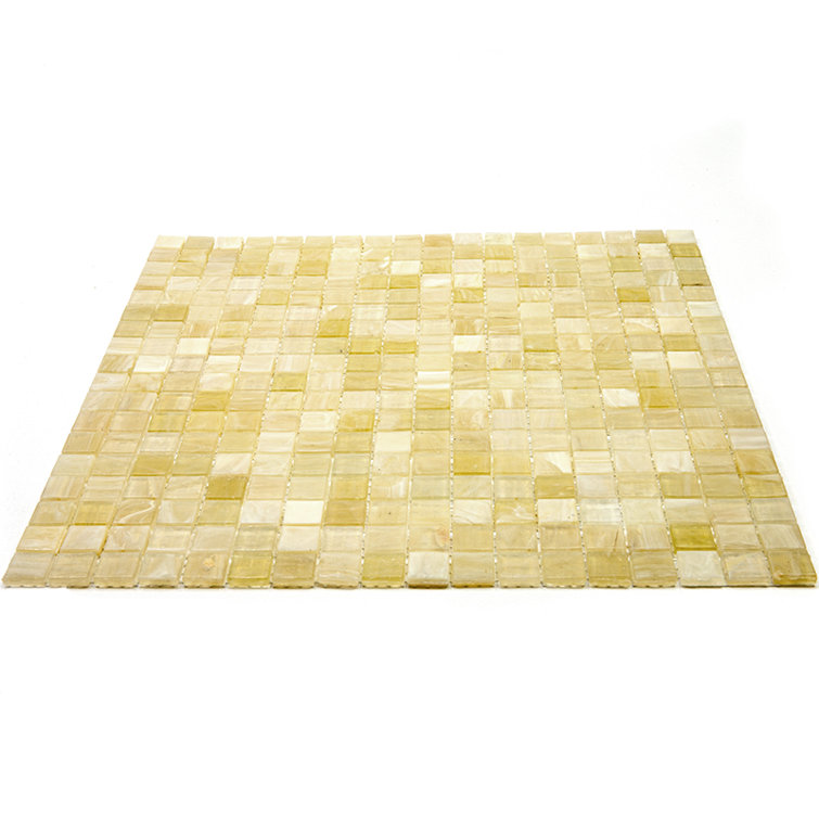 Cream Beige Glass Mosaic Wall and Floor Tile