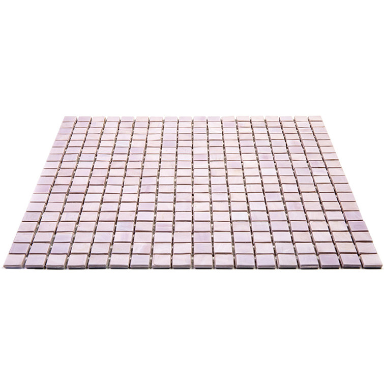 Lavender Iridescent Glass Mosaic Wall and Floor Tile