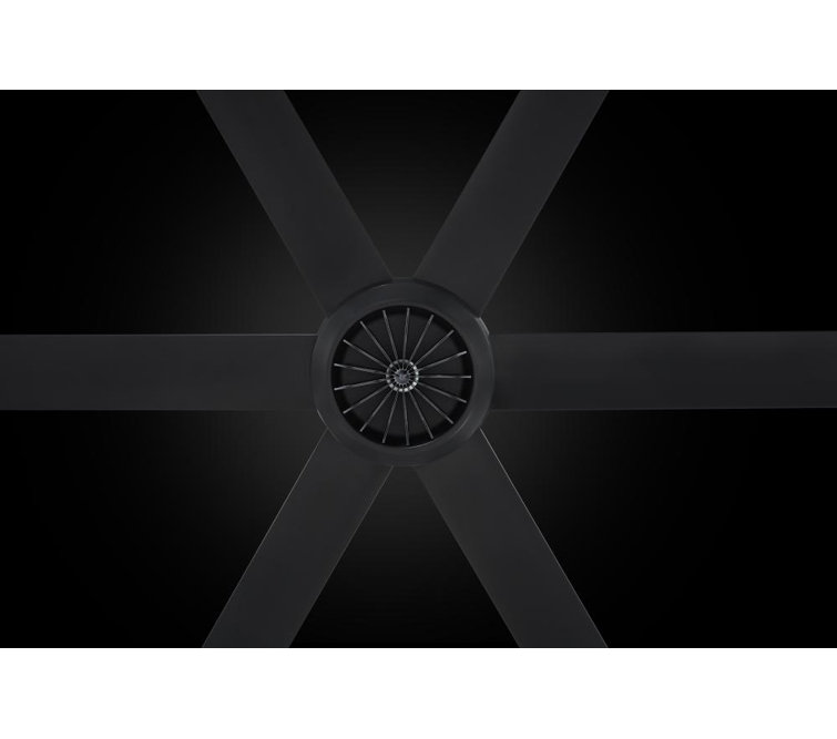 Turbo6 Black Powdered Aluminum 60" Smart Ceiling Fan with Remote